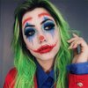 Mysense Clown Makeup Kit,Red White and Blue Joker Face Body Paint Stick,Cream Facepaint and Green Temporary Hair Color Chalk for Halloween Costume Cosplay Party DIY
