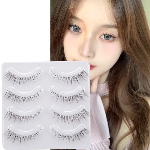 Miz Barn Daily Lashes 4 Pairs Natural Look False Eyelashes, Natural Soft Lightweight Comfortable ...