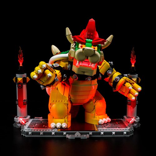 BRIKSMAX Led Lighting Kit for LEGO-71411 The Mighty Bowser - Compatible with Lego Super Mario Building Blocks Model- Not Include Lego Set