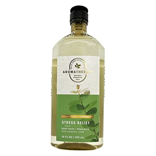 Bath & Body Works Aromatherapy Stress Relief - Eucalyptus + Spearmint Body Wash & Foam Bath, 10 Fl Oz