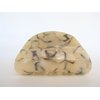 Vanilla black gray white beige marbled hair claw clip