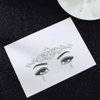 Ludress Face Gems Crystal Face Jewels Star Rhinestone Eye Temporary Tattoos Makeup Stickers Halloween Festival Outfit Rave Accessories for Women and Girls (White)
