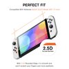 KCT Tempered Glass Screen Protector Compatible with Nintendo Switch OLED Model 2021 [EZ Kit] [Automatic Alignment] - 2 Pack