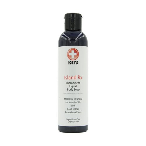 Keys Island Rx Therapeutic All Natural Castile Liquid Body Soap & Shampoo – Moisturizing, Mild Deep Cleansing for Sensitive Skin Calming Aromatherapy, Vegan, Gluten-Free, Chemical-Free, 7.9 ounces
