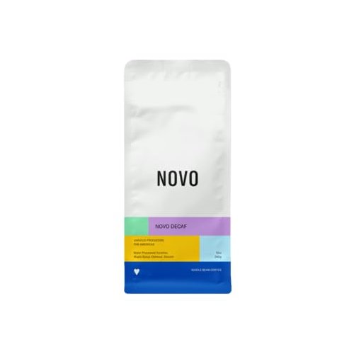 Novo Coffee "Novo Decaf" Medium Roasted Shade Grown Whole Bean Coffee - 12 Ounce Bag