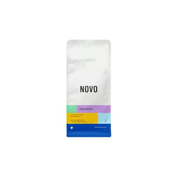 Novo Coffee "Novo Decaf" Medium Roasted Shade Grown Whole Bean Coffee - 12 Ounce Bag