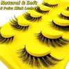 Fox Eye Lashes Wispy Eyelashes 18mm Cat-Eye Lashes Angel Wing Lashes Faux Mink False Eyelashes Natural Look 5 Pairs pack(Mao-11)