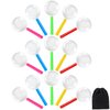 Elcoho 30 Pack Plastic Magnifying Glasses Colorful Magnifying Glasses Party Favors with a Storage Bag, 5 Colors
