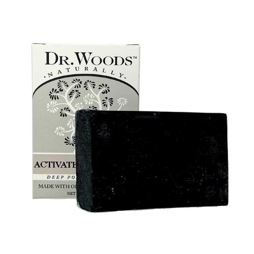 Dr. Woods Deep Pore Cleansing Activated Charcoal Bar Soap with Organic Shea Butter, 5 Ounce
