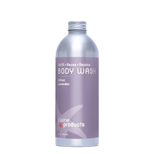 Plaine Products Returnable, Refillable Body Wash: Citrus Lavender 16 oz (Refill)