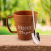 Upper Midland Products Gardener Mug Coffee Plant Novelty Ceramic Mug & Shovel Spoon Gifts for Gardener Women, Man, Son & Daughter present for Nature Lovers, Holidays, Birthday Gifts