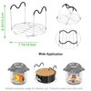 ROTTAY Silicone Egg Bites Molds and Steamer Rack Trivet with Heat Resistant Handles Fit Instant Pot Accessories, 7pcs set for 6qt 8qt Electric Pressure Cooker With 2 Spoons and Silicone spatula