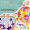 Glittery Garden Mosaic Craft Kit - Decorate Your Own Unicorn and Rainbow Design Coaster with Glass Tiles. Birthday Gift, Fun DIY Art and Craft Supplies. Girls, Kids & Teens Activity Kit