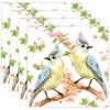 Gift Boutique 100 Bird Cocktail Beverage Napkins Disposable Paper Birds on Branches with Flowers Dessert Napkin Spring Summer Birthday Party Supplies