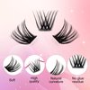 Lash Clusters DIY Eyelash Extensions 96 Clusters Lashes D Curl 0.07 Natural Individual Lash Extensions Mixed Tray False Eyelashes Soft & Strong Thin Band DIY at Home (F29-0.07D, 8-16mm)