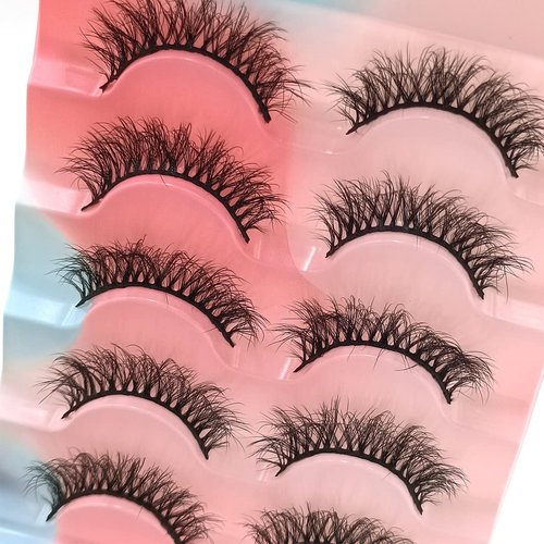 3D 15mm Faux Mink Lashes Natural Eyelash Soft Wispy Cruelty Free Luxury Lashes(15mm D09)