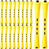 56 Pieces Hair Perm Rods Set Hair Rollers Plastic Cold Wave Rods Perming Rods Curlers Hairdressing Styling Tool (0.28 Inch, Yellow)