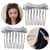 2 Pcs Black Ribbon Bowtie Hair Comb Sweet Ballet Bowknot Hairpin Hair Styling Comb Hair Pin For Side Hair Korean Headdress Bowknot Hair Accessories