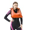 Rrtizan Snorkel Vest, Adults Portable Inflatable Swim Vest Jackets for Snorkeling Swimming Diving Safety(Orange)