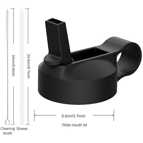 The Mass Wide Mouth Straw Lid Compatibility Most Sports Water Bottle (Jade)