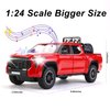 Tundra Truck Toys for 3 4 5 6 7 Year Old Boys Off-Road Pickup Toy Trucks for Boys Age 3-5 Diecast Metal Trucks with Light and Sound Pull Back Toy Cars Birthday Gift for Kids (Red)