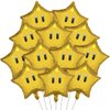 12PCS Star Foil Balloons Super Gold Coin Star Balloons Yellow Star Balloons Kids Birthday Party Decorations Supplies