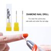 NMKL38 Diamond Bit Small Barrel Shape Electric Nail Drill File Cuticle Cleaner Tool for Rotary Nail Drill Machine Manicure Pedicure Polishing Kit (Extra-fine)