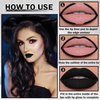 UAOE Black Matte Lipstick Lip Liner Set Liquid Lipstick High Pigmented Long Lasting Waterproof Goth Makeup Halloween Lip Gloss Lip Stain for Cosplay Gothic Rock Style