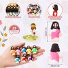 Bememo 25 Pcs Little Jesus Figures Original Design Mini Rubber Jesus Toys to Hide and Seek Religious Party Favors Sunday School Baptism Gifts (Vibrant Color)