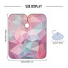 Barber Cape Salon Cape Hairdressing Apron Haircutting Waterproof Geometry Pink for Adults Men Clients with designs Adjustable Neck Closure