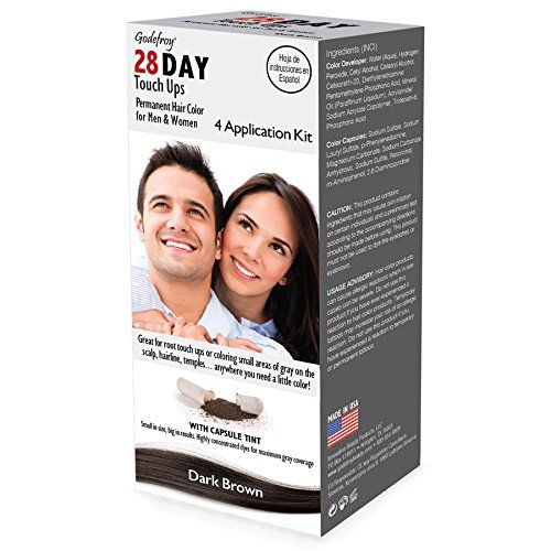 Godefroy 28 Day Touch Ups for Root Touch Up on Small Areas, Dark Brown, 1 Ounce