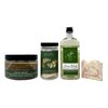 Bath & Body Works Eucalyptus Spearmint Gift Set - Body Wash, Body Scrub and Shower Steamers with a Himalayan Salts Springs Sample Soap