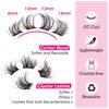 Cluster Lashes Extensions Natural Look False Eyelashes 3D Individual Lashes 15mm DIY Strip Lash Multipack