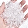 Hicarer Pack of 2000 Mini Rubber Bands Soft Hair Elastics Braiding Bands for Children Hair, Small Dreadlocks, Wedding Hairstyle and More (Clear)