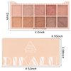 AMY'S DIARY 10 Colors Matte Nude Eye Shadow Palette Makeup, High Pigmented Eyeshadow Palette, Neutral Eye Palette Blendable Long Lasting For Woman (01)
