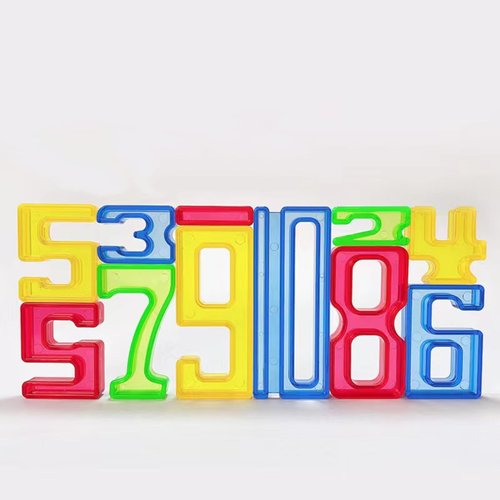 Math Manipulative Transparent Numbers Set | Counting Toy Light Box Accessory | Transparent Counters | Sorting and Stacking | Sensory and Fine Motor Skill Development | Rainbow Numbers -35 Pcs,4 Colors