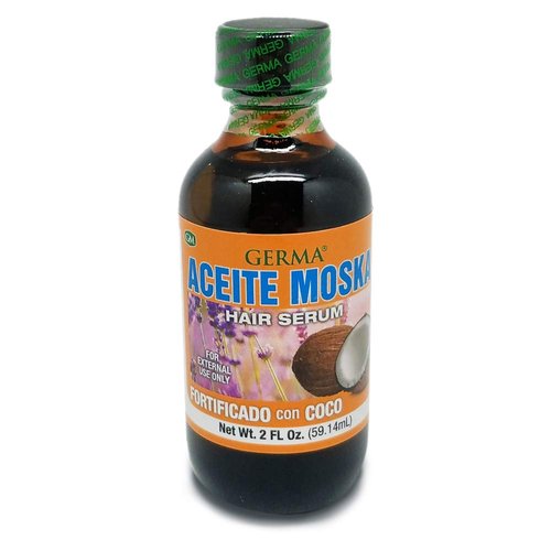 Germa Moska and Coconut Oil. Hair Serum, Conditioner and Skin/Hand Moisturizer. For External Use. 2 Fl.Oz. Pack of 3