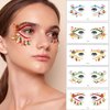 Christmas Eye shadow Tattoo Sticker, 20 pcs Temporary Eye Tattoo Makeup Transfer Stickers Xmas Women Eyeshadow Sticker