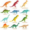 Dinosaur Figure, 7 Inch Jumbo Dinosaur Toy Playset(12 Pack), Safe Material Assorted Realistic Dinosaur,Yeonha Toys Vinyl Plastic Dino Dinosaur Set Party Favors Toys for Kids Boys Toddler Educational