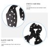 Beaupretty 3pcs Hair Scarf Hair Scrunchies Polka Dot Ribbon Ponytail Scarves with Bow Headdress for Women Girls