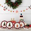60PCS Christmas Plates and Napkins, Christmas Paper Plates Christmas Plates Disposable Holiday Paper Plates Christmas Tree Plates Christmas Dinnerware Set, Christmas Party Supplies, Serve 20