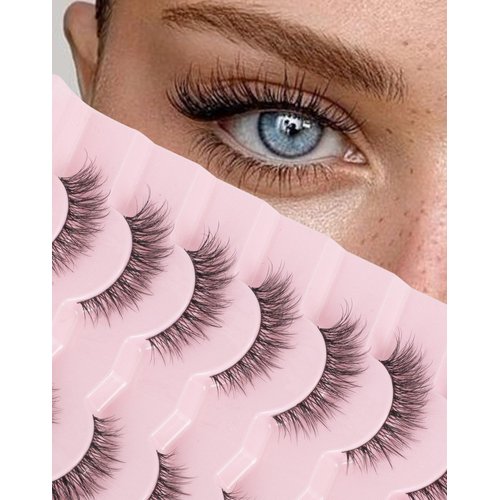 Natural Lashes Natural Eyelashes Natural Look Wispy Lashes Mink Lashes False Eyelashes Fake Eyelashes C Curl Lashes Strip Lashes Nature02