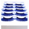 MISSLADY Colored Lashes 3D Faux Mink Blue False Eyelashes Blue Lashes Strips (FM-305, 14-20mm, Blue, 5 Pairs)