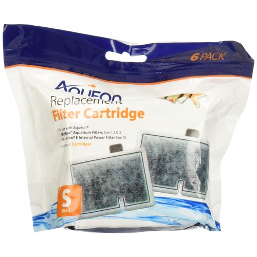 Aqueon (2 Pack) Minibow Replacement Filter Cartridge Size Small (6 Cartridges Per Pack / 12 Total)