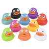 The Dreidel Company Rubber Duck Eye Poppers, Squeeze to Quack, Toy Assortment Duckies for Kids, Bath Birthday Gifts Baby Showers Summer Beach and Pool Activity, 2" (10-Pack)