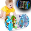 Crawling & Walking Baby Toys 6-12 Months Glowing Jumbo Inflatable Rolling Infant Toy 8 9 12-18 Month Old Tummy Time Sensory Development Light Up Toys for 1 2 Year Old Boy Girl Christmas Birthday Gifts