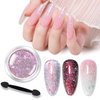 Born Pretty Auroras Reflective Glitter Nail Powder Chameleon Polarized Sparkling Shiny Nail Glitter Holographic Flakes Glitter Dust Shiny Powder Pigment Nail Supplies for Nail Art Manicure DIY Design