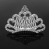 Honbay Princess Tiara Comb, Flower Girls Crystal Rhinestone Crown Hair Comb Hair Accessories