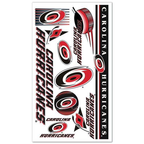 WinCraft Carolina Hurricanes Official NHL 4 inch x 7 inch Temporary Tattoos by 138699