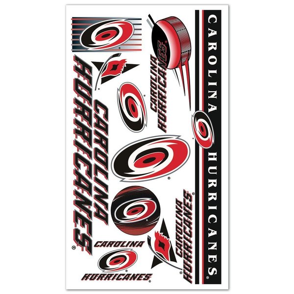 WinCraft Carolina Hurricanes Official NHL 4 inch x 7 inch Temporary Tattoos by 138699